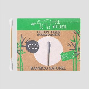 Cotonetes de Bambu Biodegradáveis Feel Natural